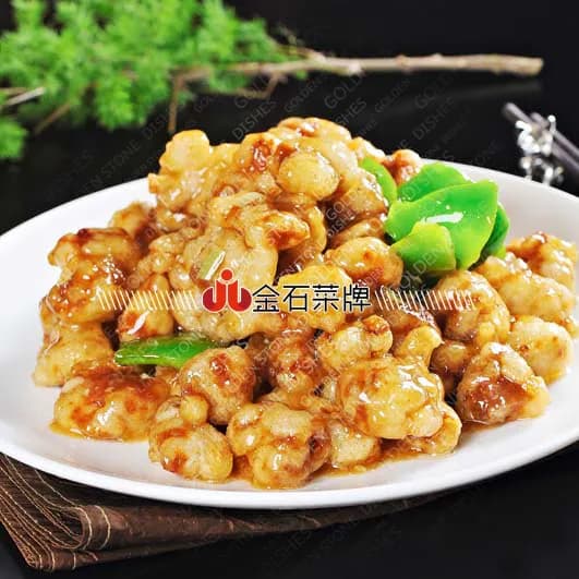 Кусочки свинины под соусом